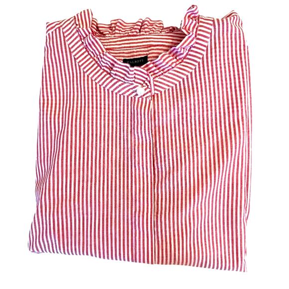 Talbots Tops - Talbots Ruffle Neckline Button Down Top Size XL
